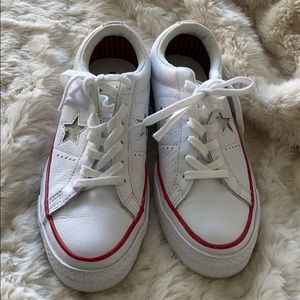 Converse white learned One Stars